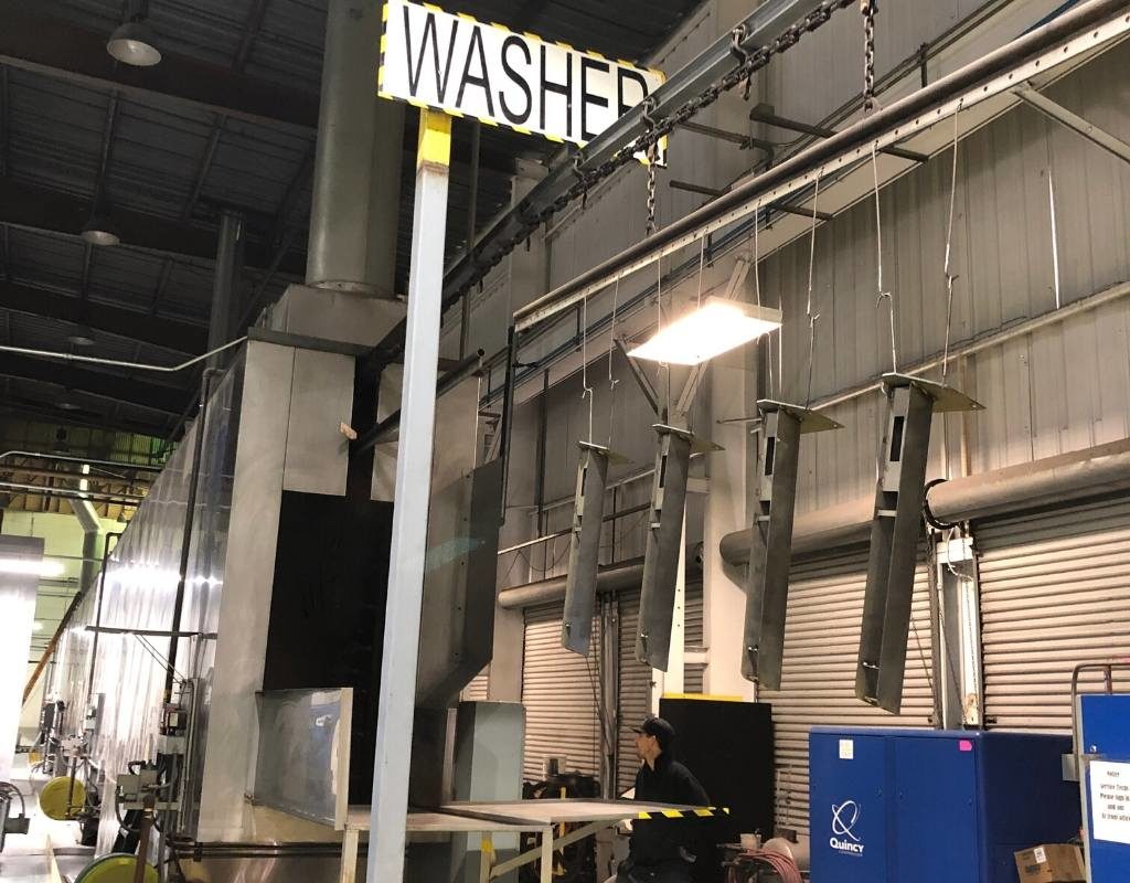 Maas Brothers Powder Coating - Conveyorized Washer - Livermore CA