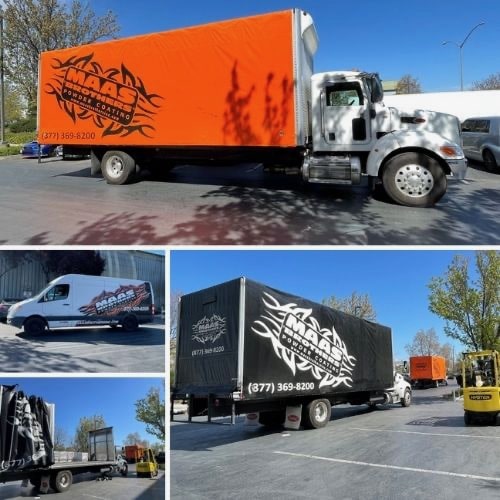 Maas Brothers Powder Coating - Delivery Truck Fleet, Livermore CA
