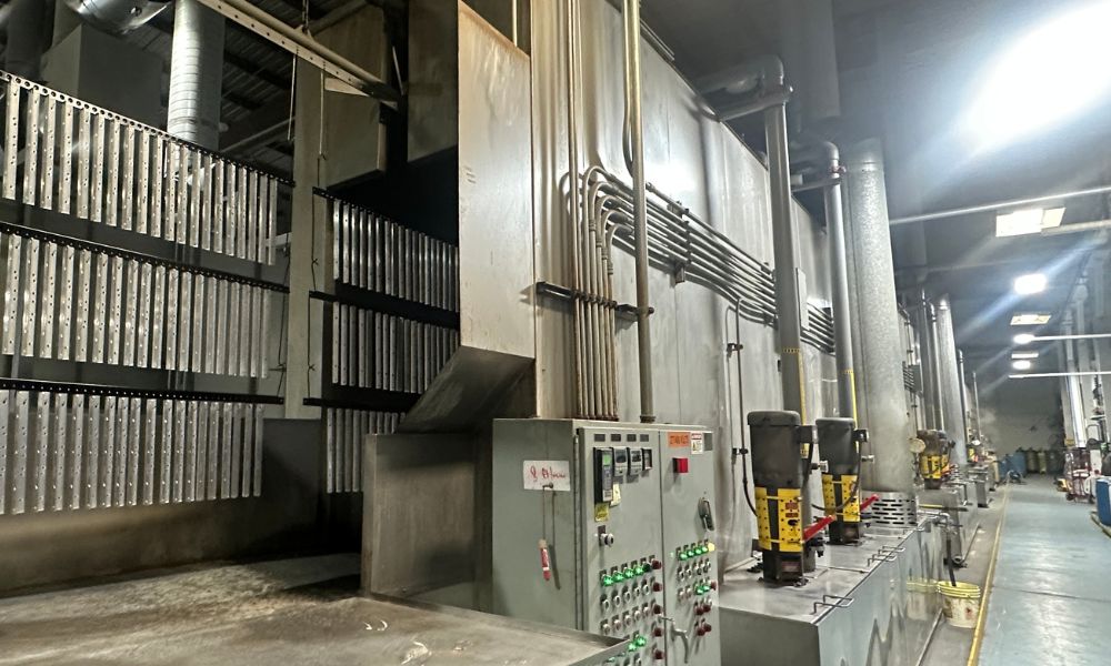 Eco-Friendly 5-Stage Closed Loop Wash and Pretreatment System at Maas Brothers Powder Coating