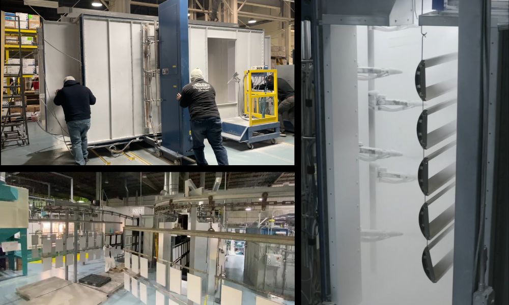 Maas Brothers Powder Coating Enhanced Legacy Automated Booths for Better Efficiency
