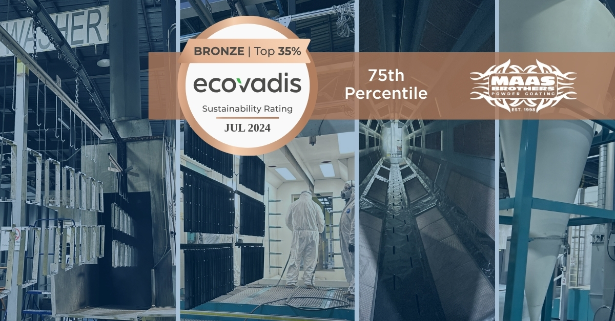 Collage - Maas Brothers Powder Coating EcoVadis Bronze Rating